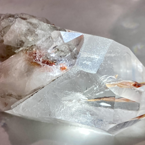 炎の精霊ঌ アンフィボールインクォーツ✨クラスター原石クリスタル水晶