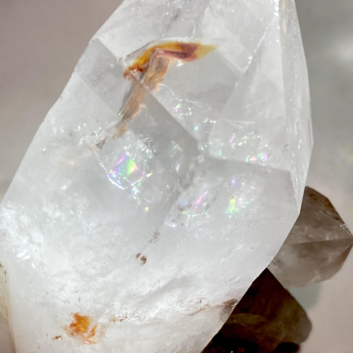 炎の精霊ঌ アンフィボールインクォーツ✨原石ポイントクリスタル水晶