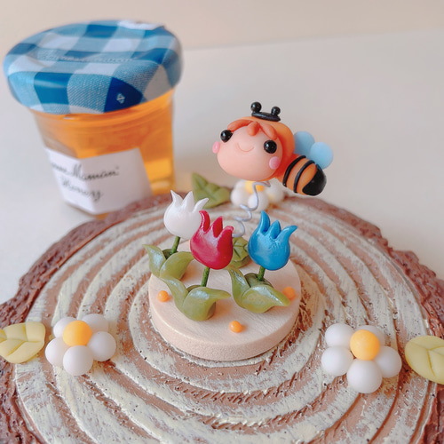 チューリップ＞集めてかわいい♡シリーズ/くま・みつばち・はちみつ 