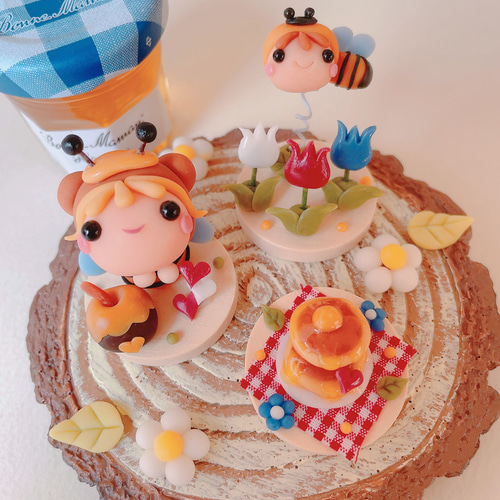 チューリップ＞集めてかわいい♡シリーズ/くま・みつばち・はちみつ 