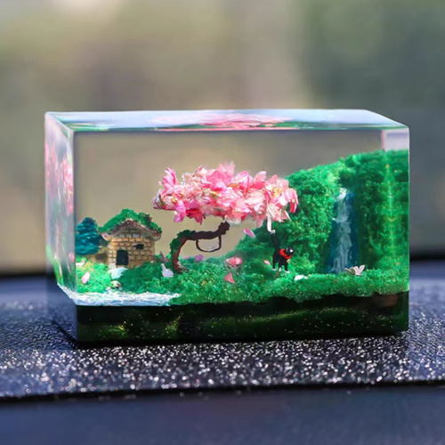 手作り ユニーク 卓上 芸術 装飾 飾り 甘い午後 レジンアート 樹脂製