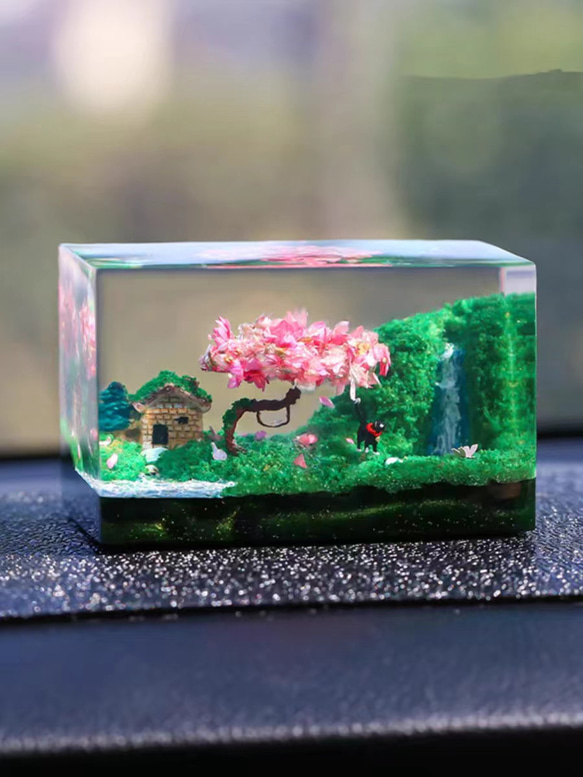 手作り ユニーク 卓上 芸術 装飾 飾り 甘い午後 レジンアート 樹脂製