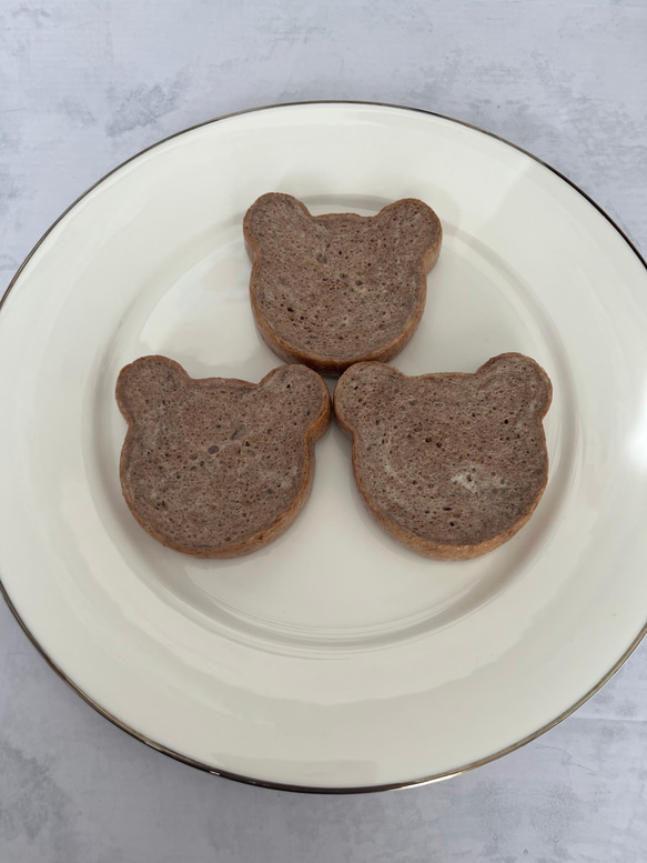 おままごとパン　くま食パン(ココア) 1枚目の画像