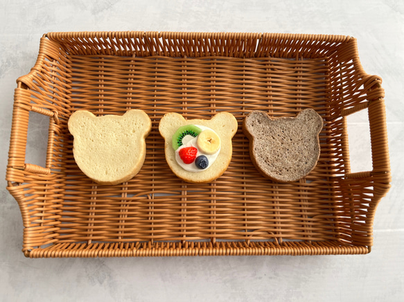 おままごとパン　くま食パン(ココア) 3枚目の画像