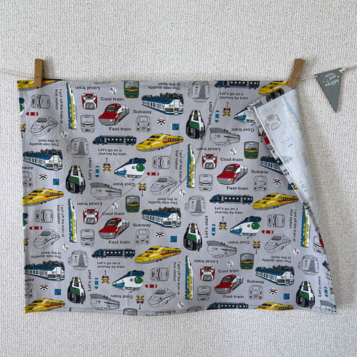 オーダー④ 男の子 新幹線 ランチョンマット 巾着袋 給食袋 電車 給食 オーダー④ 男の子 新幹線 ランチョンマット 巾着袋 給食袋 電車 給食