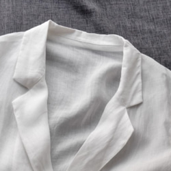 ラミー麻コート着　ブレザー　ブラウス 　七分袖カジュアルトップス 7枚目の画像