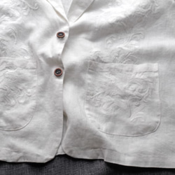 リネン麻コート着　ブレザー　ブラウス 　七分袖カジュアルトップス 11枚目の画像
