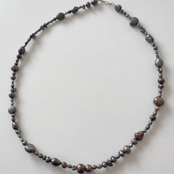 淡水真珠：BLK pearl necklace 2枚目の画像