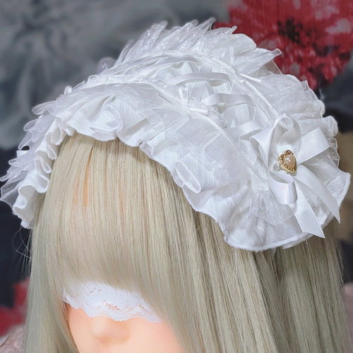 babythestarshinebrightホワイトフリルリボヘッドドレス Petit fraisierヘッドドレス – BABY, THE STARS SHINE BRIGHT