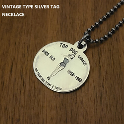 silver Vintage Wドッグタグ ネックレス f7aae138de9ac84d19c5451434b63e