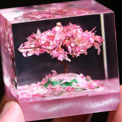 手作り ユニーク 卓上 芸術 装飾 飾り 桜の木 レジンアート 樹脂製 新居祝い 母の日 彼氏 彼女 贈り物 6枚目の画像