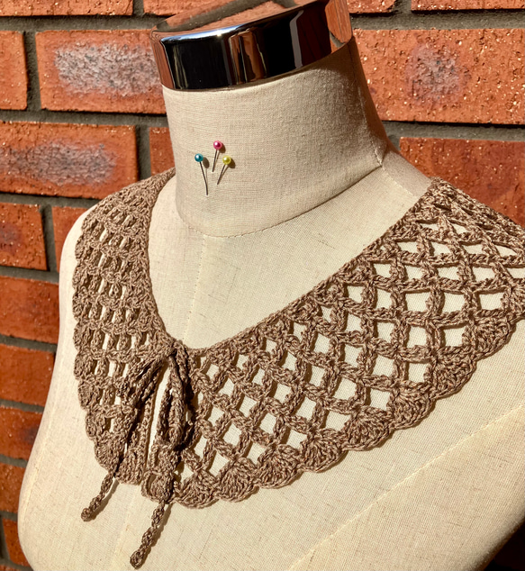 レース編み付け襟 ”ルースティカ ” ブラウス Mila 通販 17431306