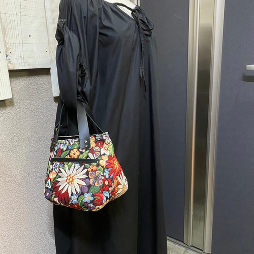 ゆのあさまリクエスト作品】まんまるトートバッグ小サイズ 