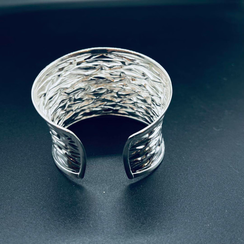 カレンシルバー バングル カレン族 銀純度97% 超レア ハンドメイド