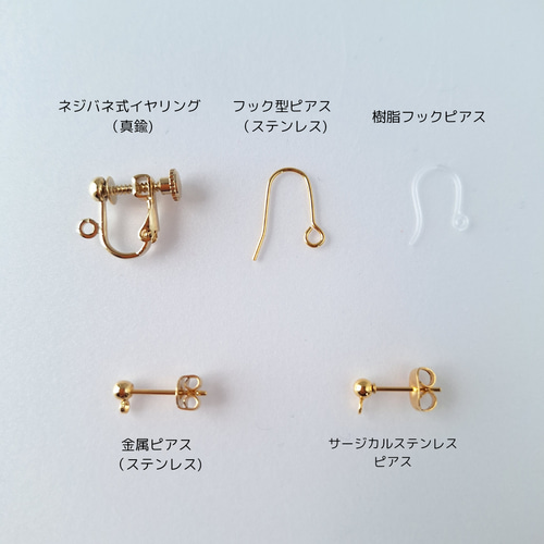 シー陶器のイヤリング イヤリング・ノンホールピアス hug 通販