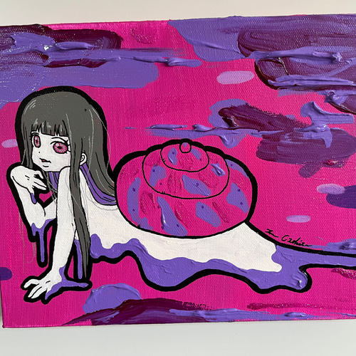 アート 【ソシ美@カタツムリ】 絵 現代アート Art インテリア