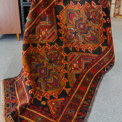 141×89 トライバルラグ ヴィンテージラグ バルーチ 手織りラグ