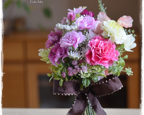 【なーさん＊様ページ】　母の日ギフト 花束 花の絵 ラベンダー ボタニカル なーさん＊様ページ】 母の日ギフト 花束 花の絵 ラベンダー