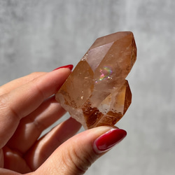 Mandarin Quartz【ブラジル産 タンジェリンクォーツ／蜜柑水晶】ポイント｜タワー 鉱物 天然石 13枚目の画像