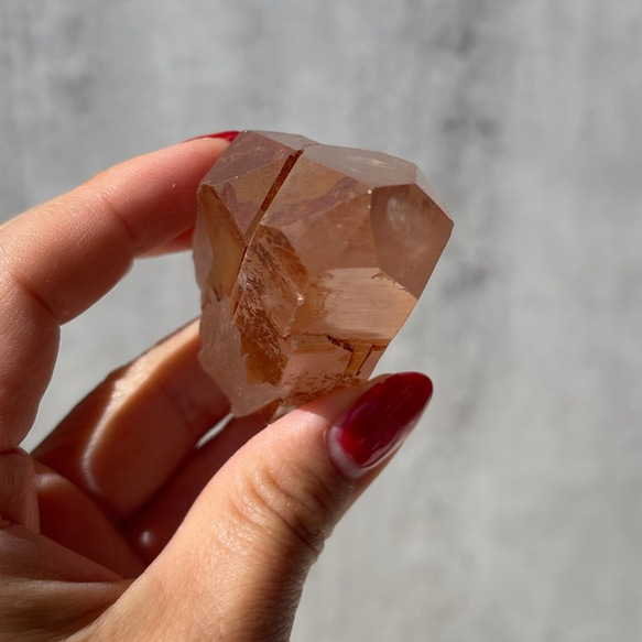 Mandarin Quartz【ブラジル産 タンジェリンクォーツ／蜜柑水晶】ポイント｜タワー 鉱物 天然石 17枚目の画像