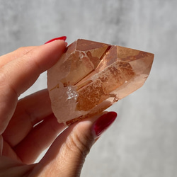 Mandarin Quartz【ブラジル産 タンジェリンクォーツ／蜜柑水晶】ポイント｜タワー 鉱物 天然石 18枚目の画像