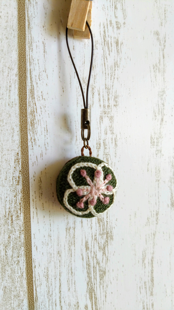 刺繍 ストラップ マカロン型 2.5 f 6枚目の画像