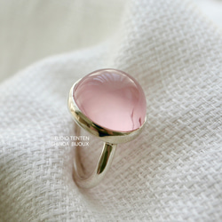 [朝露のpink rose]ring 1枚目の画像