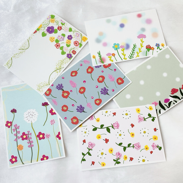 レビュー高評価の商品!の商品をすべて ポストカード 6枚セット お花柄 イラスト かわいい デザイン キーホルダー・アクリルキーホルダー