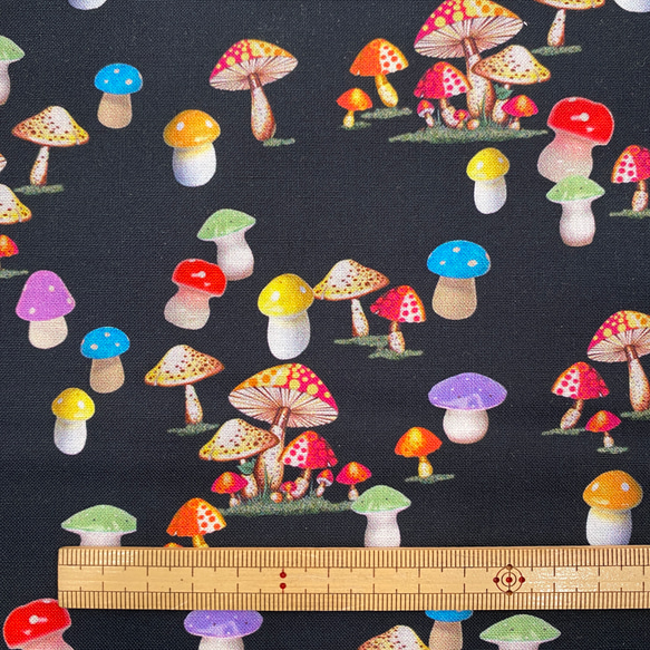 USAコットン　michael miller　マイケルミラー　KITSCHY MUSHROOMS 4枚目の画像