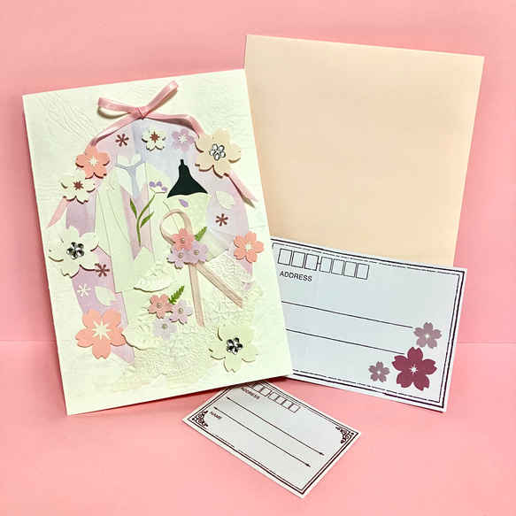 想いを伝える桜ウェディングカード 4枚目の画像