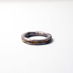 Coal 系列 #a203 黑金戒指(8號) 第5張的照片