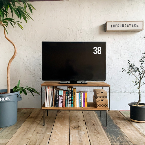 【取引中】テレビボード　アイアン　ビンテージ TVボード / アイアン / ヴィンテージ (受注制作品になります) テレビ台