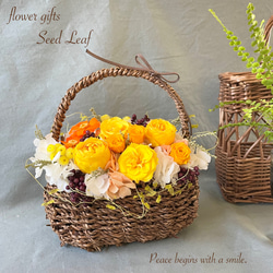 バスケットアレンジ バスケットアレンジ S】 | flowershop KAIKA