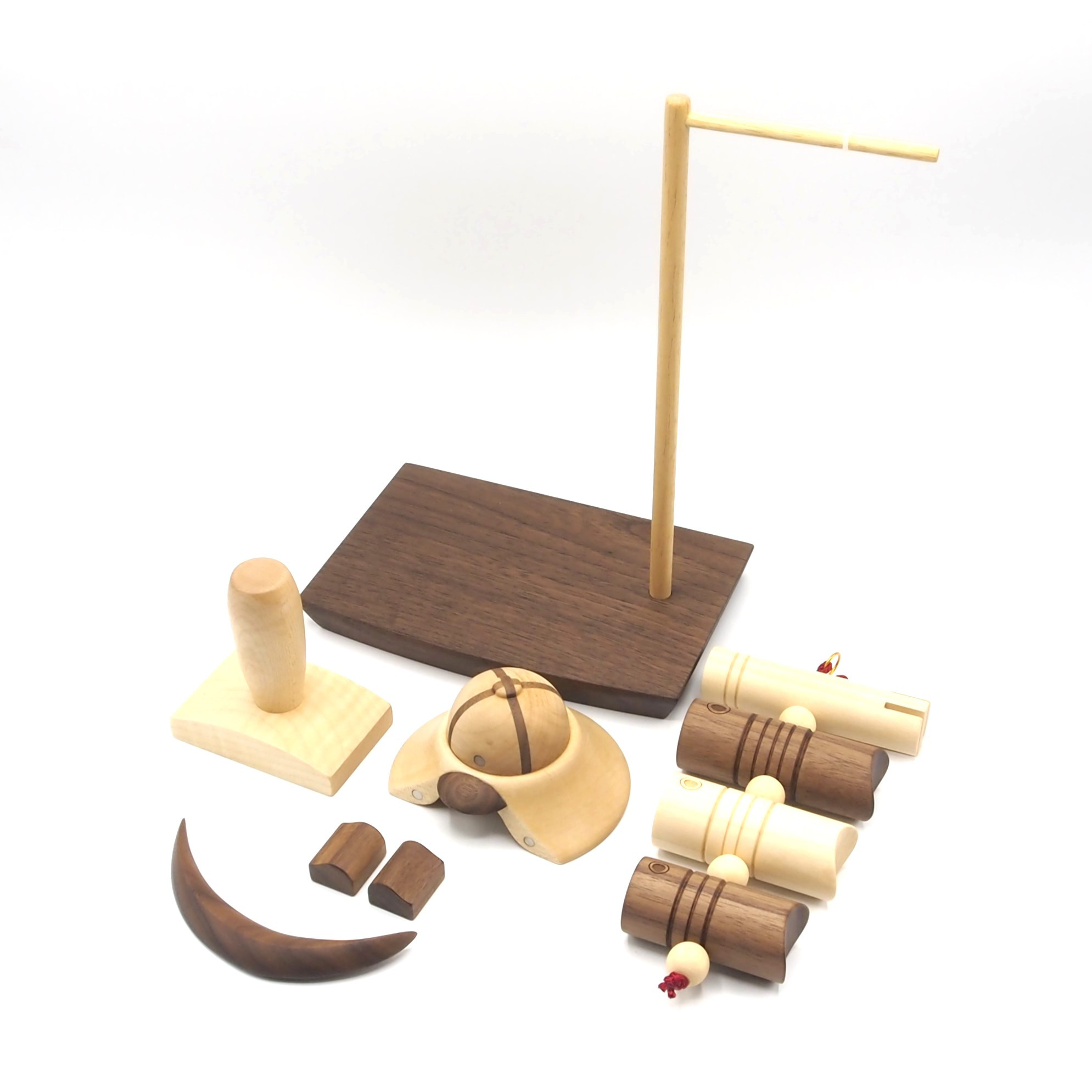 ＊アワード受賞＊　選べる≪鍬形・前立≫木製兜(鉢十字)＆吊るし鯉のぼりセット