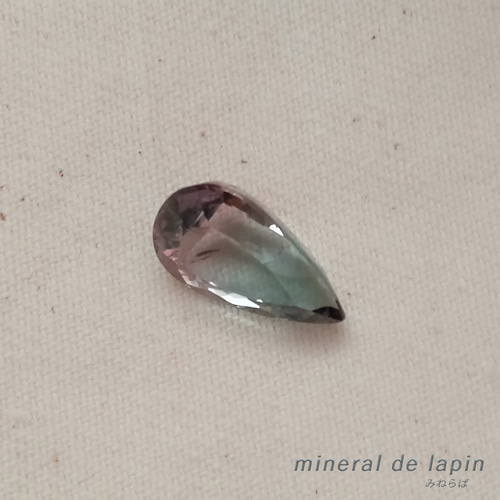 バイカラー トルマリン ルース 3.35カラット 天然石 mineral de バイカラー トルマリン ルース 3.35カラット 天然石 mineral de
