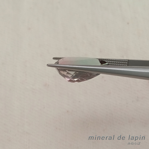 バイカラートルマリン　ルース　天然トルマリン(鑑定書付き) バイカラー トルマリン ルース 3.35カラット 天然石 mineral de
