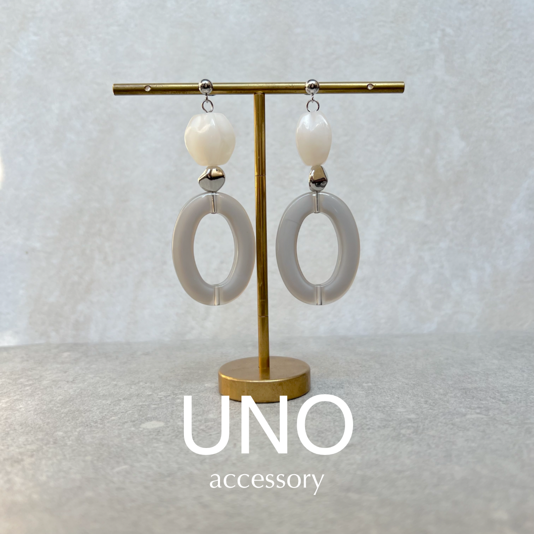 oval hoop (グレー)