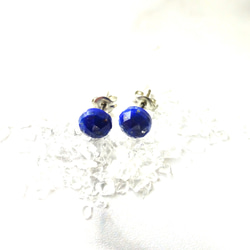 ラピスラズリ round  pierce/earring 1枚目の画像