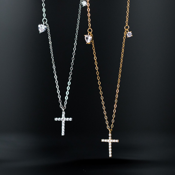 シルバー925 高見え クロス チャーム ペダント ネックレス silver925 