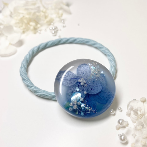 No 871 ⌘ 大人可愛いレジンヘアゴム ⌘ ♪(๑ᴖ◡ᴖ๑)♪ No 871