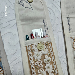 【ペンケース】インド刺繍リボンのスマートペンケース♡ 5枚目の画像