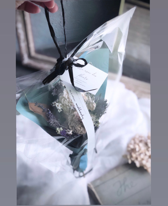 ラベンダー香る dry flower bouquet　 pink & lavender 3枚目の画像