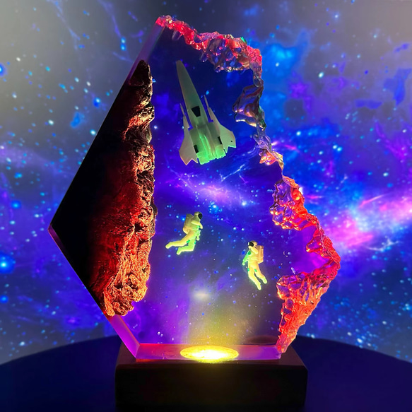 卓上照明 行灯 コスモノート 銀河 ライト スタンドライト 宇宙アート