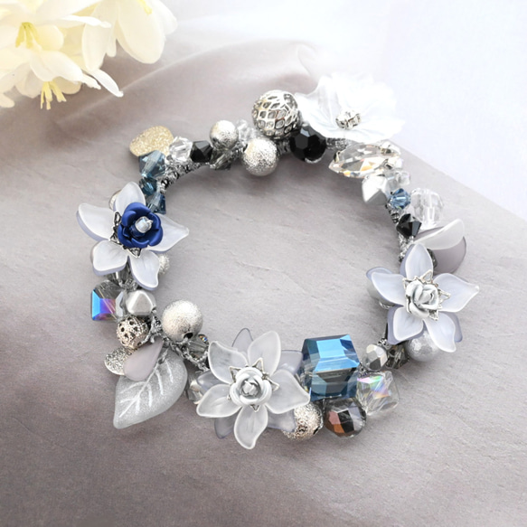 ハンドメイド 顔ビーズ ブレスレット A5185_2.jpg