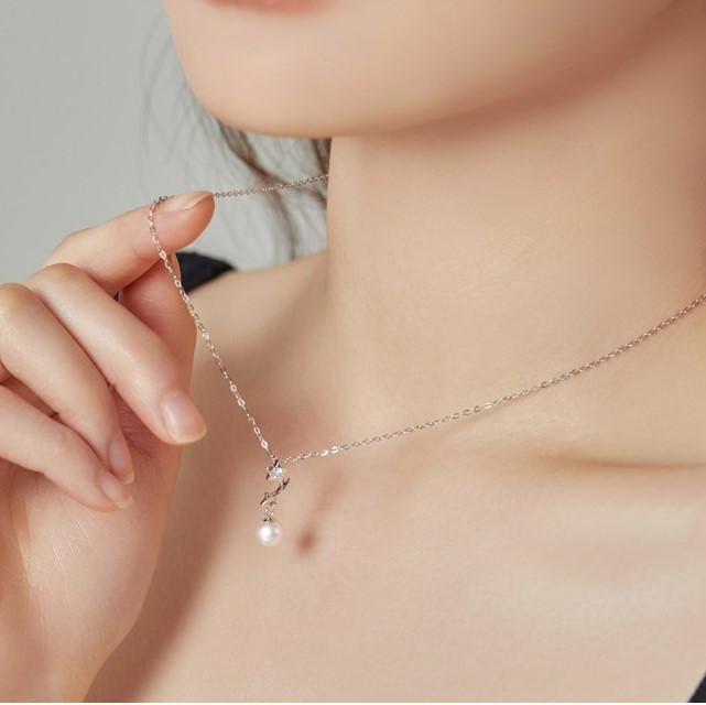 淡水ラウンドパールのネックレス　真珠　淡水真珠　淡水パール　パール 6月誕生石　夏の誕生石2024