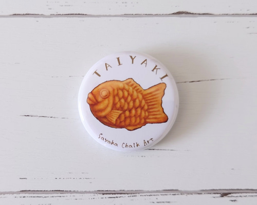 缶バッジ】たい焼き ピンバッチ Sayaka Chalk Art 通販 17434052