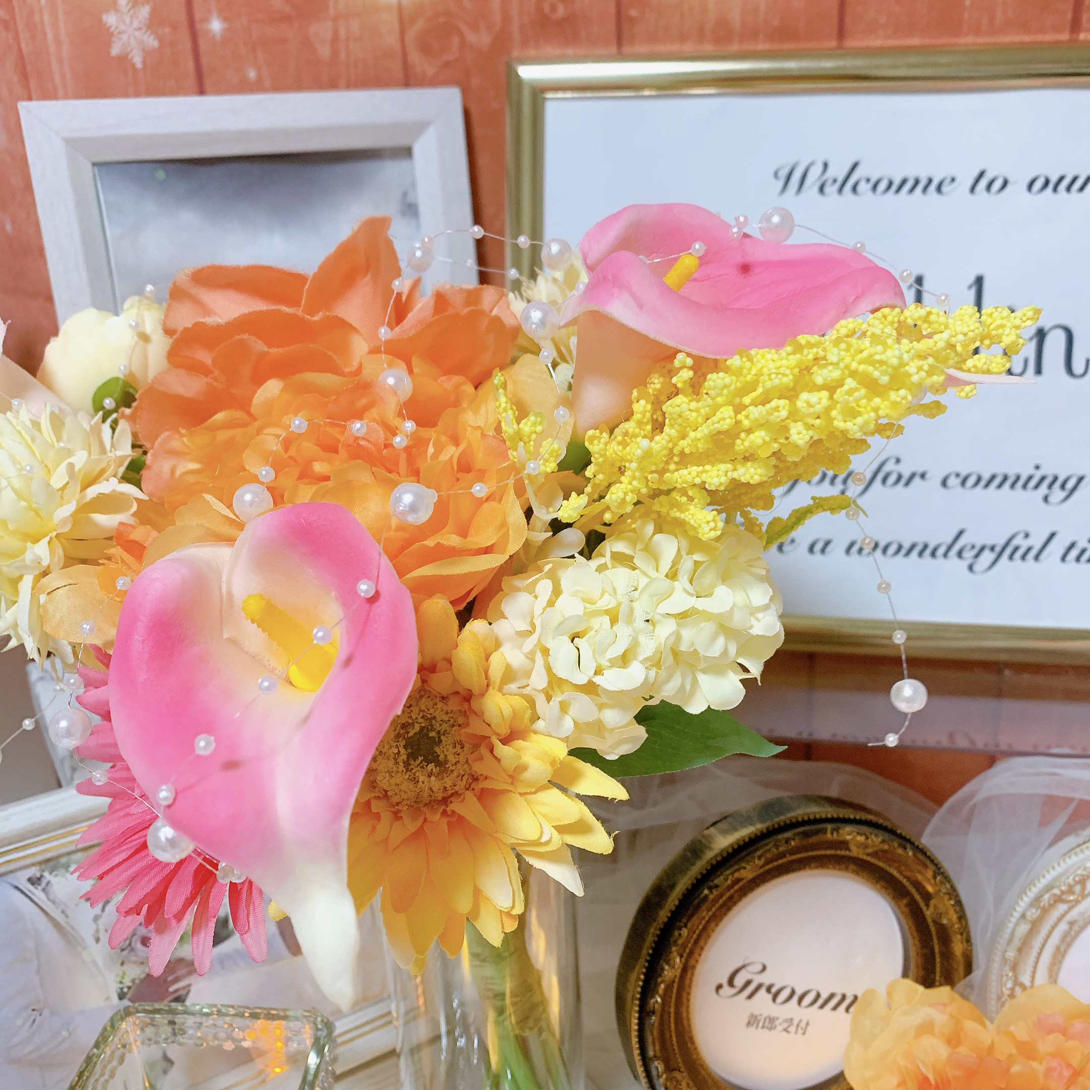 値下げ中人気！限定1 ウェルカムスペースオーダーハンドメイド花嫁結婚式