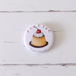 缶バッジ】プリン ピンバッチ Sayaka Chalk Art 通販 17434120｜Creema