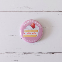 缶バッジ】いちごのショートケーキ ピンバッチ Sayaka Chalk Art 通販