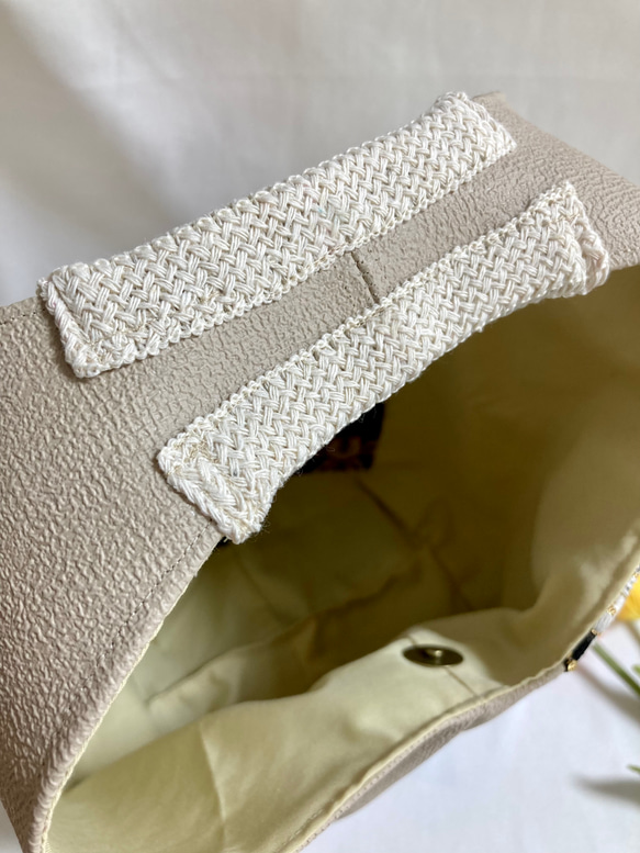 春の福袋　インド刺繍ラウンドバッグ＆光沢がきれいなサブバッグ　サブバッグにもちょうどよいサイズ　軽量バッグ 18枚目の画像